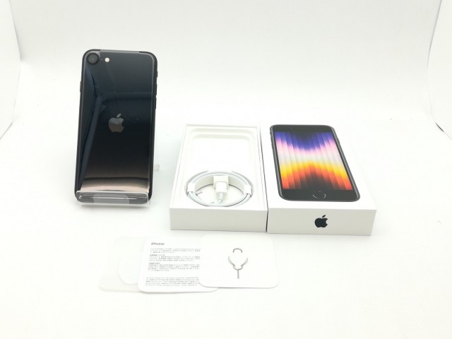 【未使用】Apple J:COM 【SIMフリー】 iPhone SE（第3世代） 128GB ミッドナイト MMYF3J/A【三宮センター】保証期間３ヶ月