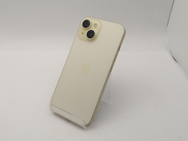 中古】Apple docomo 【SIMフリー】 iPhone 15 128GB イエロー MTMK3J/A