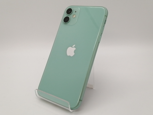 【中古】Apple SoftBank 【SIMロック解除済み】 iPhone 11 128GB グリーン MWM62J/A【三宮センター】保証期間１ヶ月【ランクC】