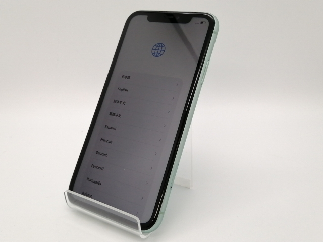 【中古】Apple SoftBank 【SIMロック解除済み】 iPhone 11 128GB グリーン MWM62J/A【三宮センター】保証期間１ヶ月【ランクC】_1