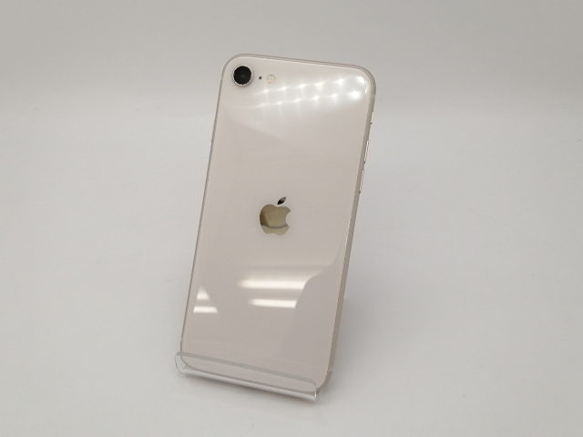 【中古】Apple SoftBank 【SIMフリー】 iPhone SE（第3世代） 64GB スターライト MMYD3J/A【三宮センター】保証期間１ヶ月【ランクB】