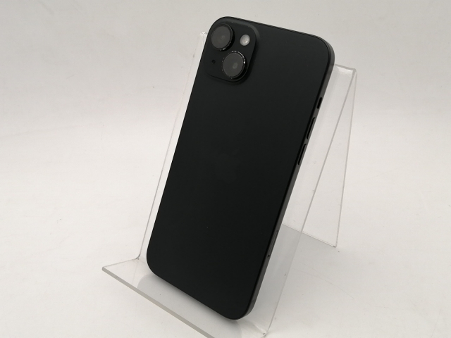 【中古】【赤ロム保証あり】Apple au 【SIMフリー】 iPhone 15 Plus 128GB ブラック MU083J/A【神保町】保証期間１ヶ月【ランクB】