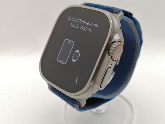 【中古】Apple Apple Watch Ultra3 49mm Cellular ナチュラルチタニウムケース/ブライトブルートレイルループ (M/L) MEWU4J/A【神保町】保証期間１ヶ月【ランクA】