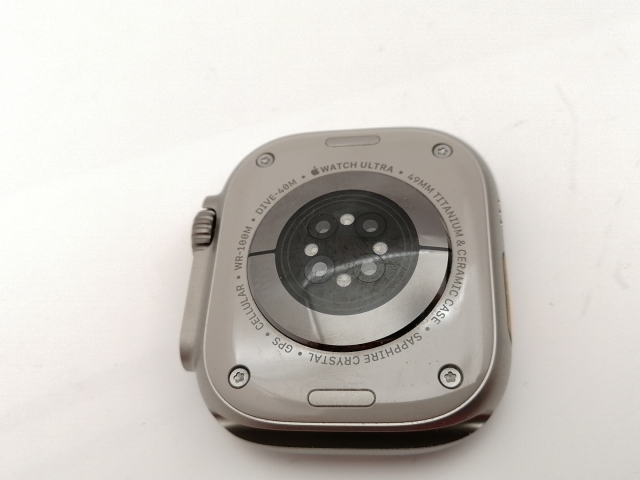 【中古】Apple Apple Watch Ultra3 49mm Cellular ナチュラルチタニウムケース/ブライトブルートレイルループ (M/L) MEWU4J/A【神保町】保証期間１ヶ月【ランクA】_4