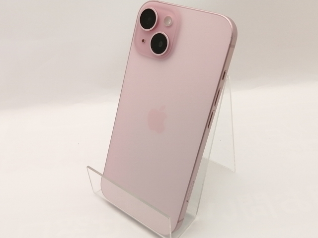 【中古】Apple SoftBank 【SIMフリー】 iPhone 15 128GB ピンク MTMJ3J/A【神保町】保証期間１ヶ月【ランクC】