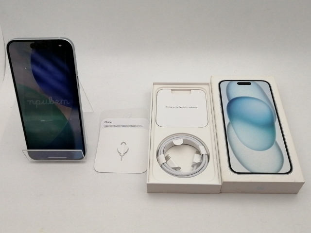 【中古】Apple 国内版 【SIMフリー】 iPhone 15 Plus 128GB ブルー MU0D3J/A【神保町】保証期間１ヶ月【ランクA】_8