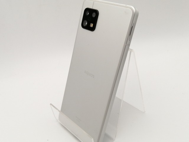 【中古】SHARP au 【SIMフリー】 AQUOS sense6 シルバー 4GB 64GB SHG05【神保町】保証期間１ヶ月【ランクB】