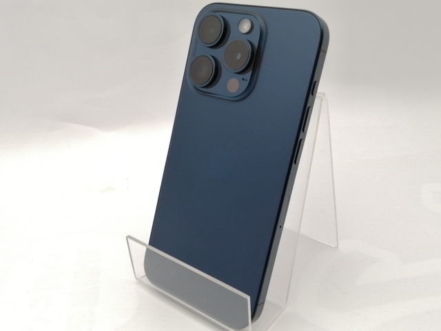 【中古】Apple 国内版 【SIMフリー】 iPhone 15 Pro 256GB ブルーチタニウム MTUG3J/A【神保町】保証期間１ヶ月【ランクB】