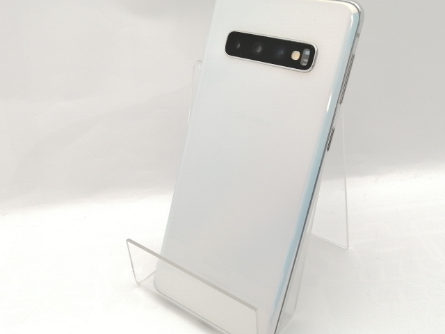 【中古】SAMSUNG docomo 【SIMロック解除済み】 Galaxy S10 SC-03L Prism White【神保町】保証期間１ヶ月【ランクB】