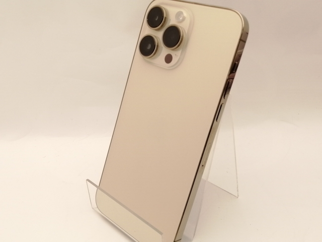 【中古】Apple SoftBank 【SIMフリー】 iPhone 14 Pro Max 256GB ゴールド MQ9D3J/A【神保町】保証期間１ヶ月【ランクA】