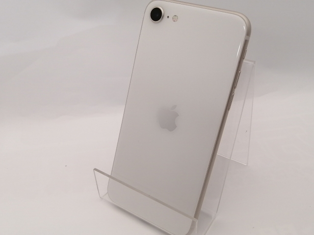 【中古】Apple 国内版 【SIMフリー】 iPhone SE（第3世代） 128GB スターライト MMYG3J/A【秋葉4号】保証期間１ヶ月【ランクB】