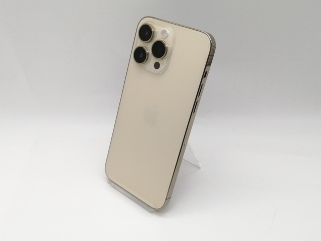 【中古】【赤ロム保証あり】Apple au 【SIMフリー】 iPhone 14 Pro Max 256GB ゴールド MQ9D3J/A【吉祥寺】保証期間１ヶ月【ランクB】