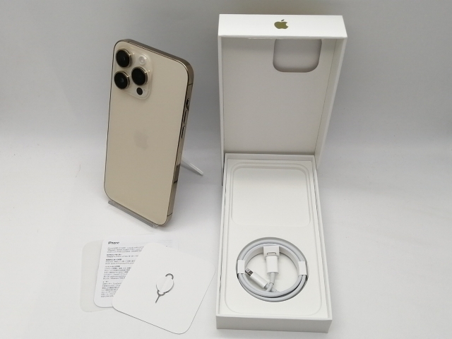 【中古】【赤ロム保証あり】Apple au 【SIMフリー】 iPhone 14 Pro Max 256GB ゴールド MQ9D3J/A【吉祥寺】保証期間１ヶ月【ランクB】_8