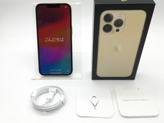 【中古】Apple docomo 【SIMフリー】 iPhone 13 Pro 512GB ゴールド MLUY3J/A【吉祥寺】保証期間１ヶ月【ランクB】