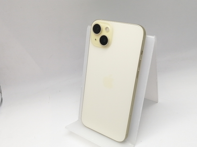 【中古】Apple 国内版 【SIMフリー】 iPhone 15 Plus 128GB イエロー MU0A3J/A【吉祥寺】保証期間１ヶ月【ランクA】