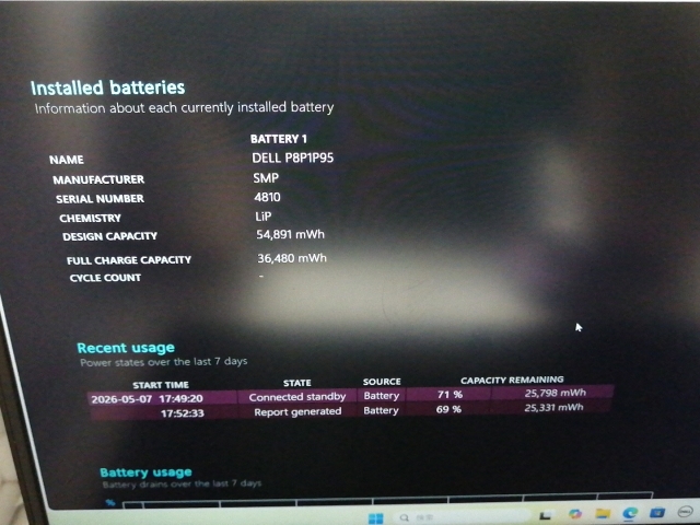 【中古】DELL G15 5511 【i7-11800H 16G 512G(SSD) RTX3050Ti 1GbE WiFi 15LCD(1920x1080/120Hz)】【吉祥寺】保証期間１ヶ月【ランクB】