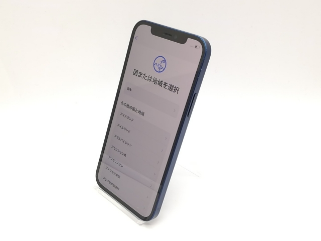 【中古】Apple ymobile 【SIMロック解除済み】 iPhone 12 128GB ブルー MGHX3J/A【吉祥寺】保証期間１ヶ月【ランクB】_1