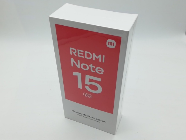 【未使用】Xiaomi 国内版 【SIMフリー】 Redmi Note 15 5G グレイシャーブルー 8GB 256GB【吉祥寺】保証期間３ヶ月