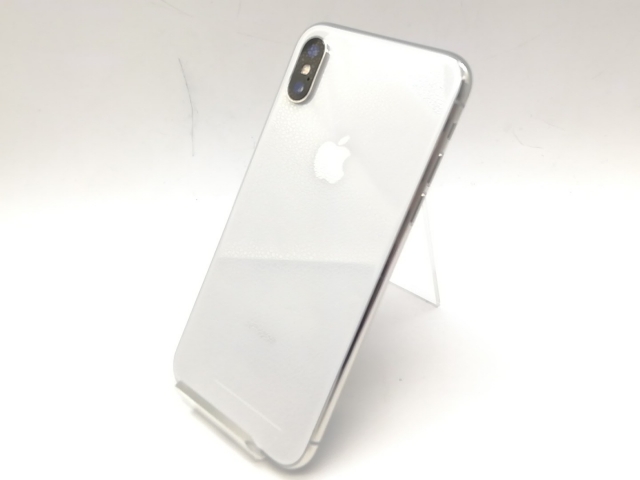 【中古】Apple docomo 【SIMロック解除済み】 iPhone X 64GB シルバー MQAY2J/A【吉祥寺】保証期間１ヶ月【ランクB】
