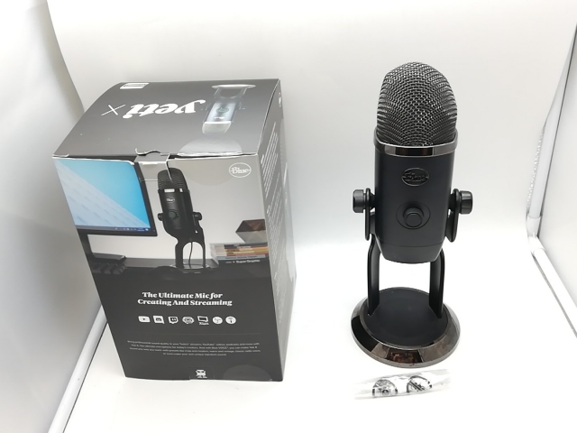 Logicool Blue Yeti X USBマイク 箱あり 美品 中古品 中古】Logicool Blue Microphones Yeti X 高品質USBコンデンサーマイク