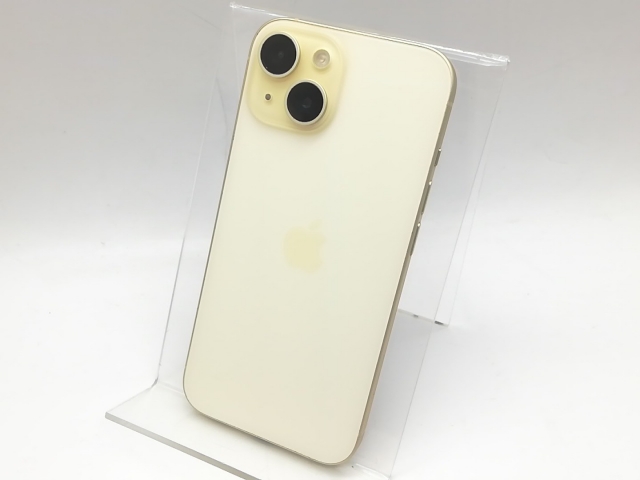 中古】Apple 国内版 【SIMフリー】 iPhone 15 128GB イエロー MTMK3J/A