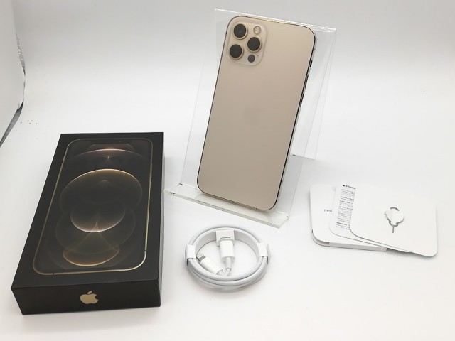 【中古】Apple iPhone 12 Pro 256GB ゴールド （国内版SIMロックフリー） MGMC3J/A【吉祥寺】保証期間１ヶ月【ランクB】