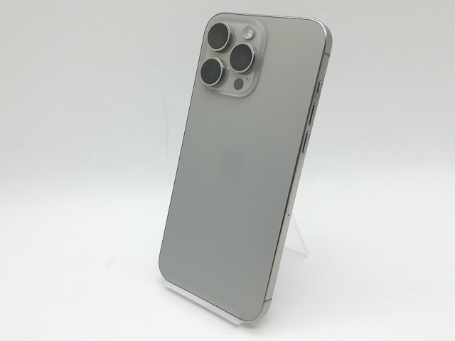 【中古】Apple docomo 【SIMフリー】 iPhone 15 Pro Max 256GB ナチュラルチタニウム MU6R3J/A【吉祥寺】保証期間１ヶ月【ランクA】