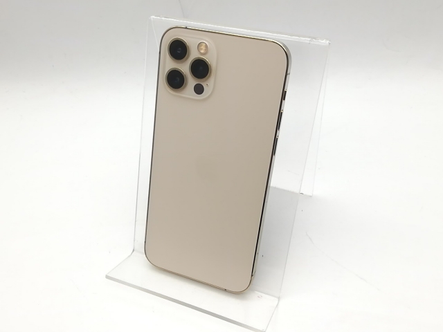 【中古】Apple SoftBank 【SIMロック解除済み】 iPhone 12 Pro 128GB ゴールド MGM73J/A【吉祥寺】保証期間１週間【ランクC】