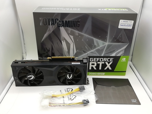 【中古】ZOTAC GAMING GeForce RTX 2080 SUPER Twin Fan（ZT-T20820F-10P） RTX2080Super/8GB(GDDR6)/PCI-E【吉祥寺】言いはなつ継続期間１週