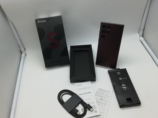 【中古】SAMSUNG docomo 【SIMフリー】 Galaxy S22 Ultra バーガンディ 12GB 256GB SC-52C【吉祥寺】保証期間１ヶ月【ランクB】_9