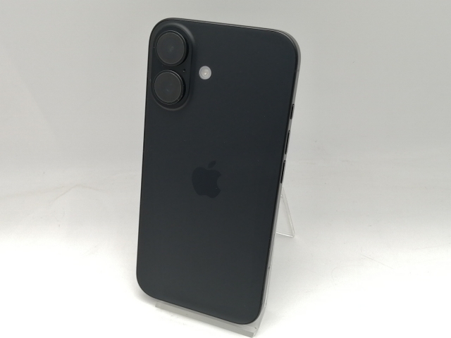 【中古】Apple 国内版 【SIMフリー】 iPhone 16 128GB ブラック MYDQ3J/A【吉祥寺】保証期間１ヶ月【ランクB】