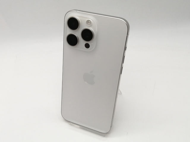【中古】Apple 国内版 【SIMフリー】 iPhone 15 Pro Max 256GB ホワイトチタニウム MU6Q3J/A【吉祥寺】保証期間１ヶ月【ランクA】