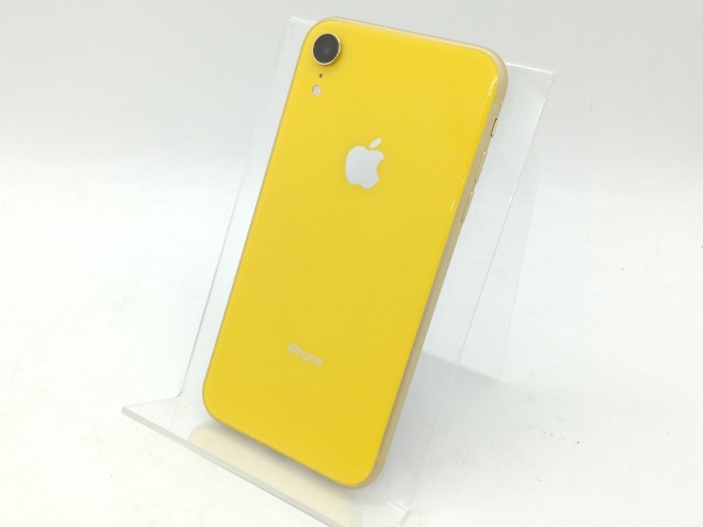 【中古】Apple docomo 【SIMロック解除済み】 iPhone XR 128GB イエロー MT0Q2J/A【道玄坂】保証期間１ヶ月【ランクA】