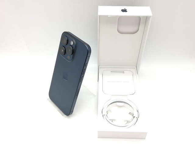 【中古】Apple 国内版 【SIMフリー】 iPhone 15 Pro 256GB ブルーチタニウム MTUG3J/A【吉祥寺】保証期間１ヶ月【ランクC】_9