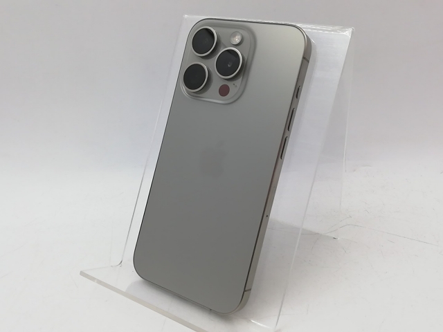【中古】Apple 国内版 【SIMフリー】 iPhone 15 Pro 256GB ナチュラルチタニウム MTUF3J/A【大宮東口】保証期間１ヶ月【ランクA】