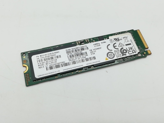 【中古】各社 512GB SSD (M.2 2280/PCIe3.0 NVMe)【吉祥寺】保証期間１週間