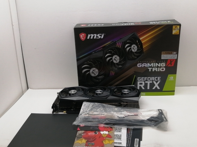 中古】MSI GeForce RTX 3070 GAMING X TRIO RTX3070/8GB(GDDR6)/PCI-E