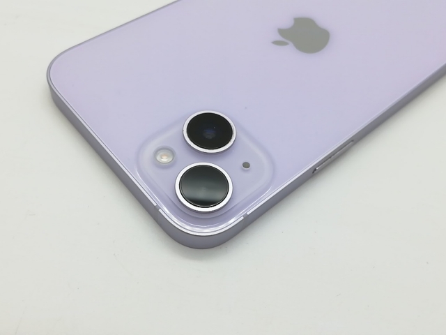 【中古】Apple au 【SIMフリー】 iPhone 14 Plus 256GB パープル MQ4M3J/A【吉祥寺】保証期間１ヶ月【ランクB】