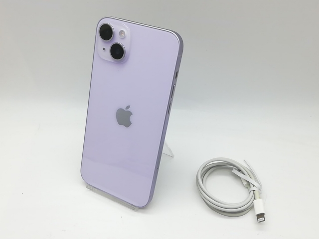 【中古】Apple au 【SIMフリー】 iPhone 14 Plus 256GB パープル MQ4M3J/A【吉祥寺】保証期間１ヶ月【ランクB】