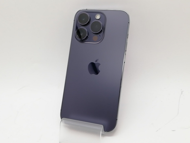 【中古】Apple 国内版 【SIMフリー】 iPhone 14 Pro 128GB ディープパープル MQ0F3J/A【府中ル・シーニュ】保証期間１ヶ月【ランクB】