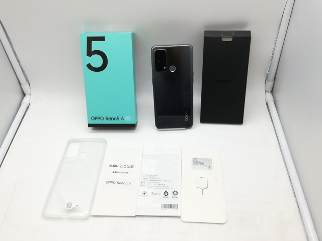 OPPO Reno5 A シルバーブラック 新品 SIMフリー ワイモバイル版 OPPO