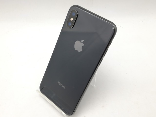 【中古】Apple au 【SIMロック解除済み】 iPhone X 64GB スペースグレイ MQAX2J/A【吉祥寺】保証期間１ヶ月【ランクB】