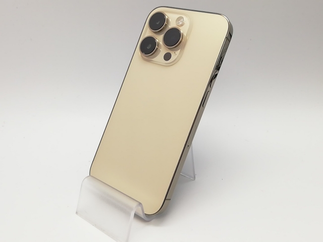 【中古】Apple docomo 【SIMフリー】 iPhone 14 Pro 256GB ゴールド MQ173J/A【府中ル・シーニュ】保証期間１ヶ月【ランクB】
