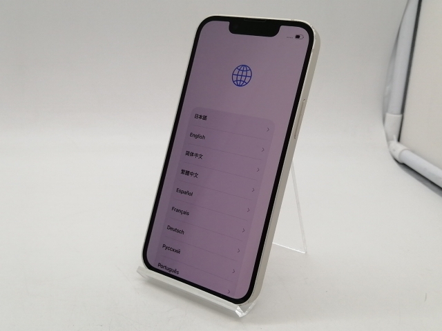【中古】Apple docomo 【SIMフリー】 iPhone 13 mini 128GB スターライト MLJE3J/A【札幌南2条】保証期間１週間【ランクC】_1