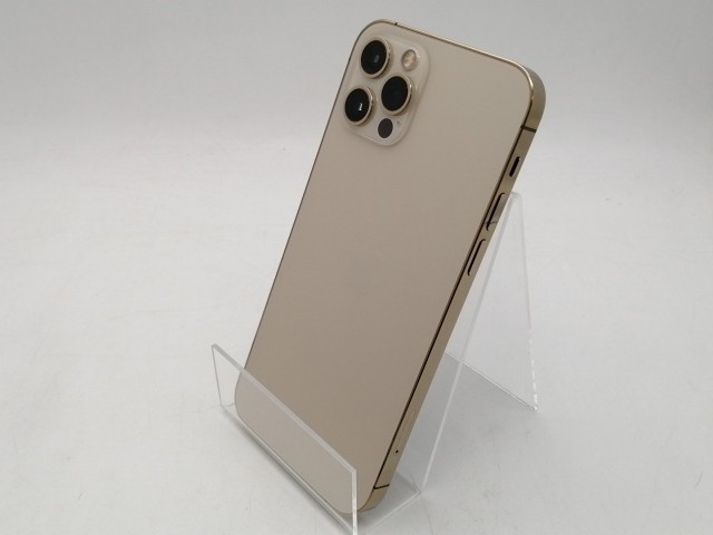 【中古】Apple SoftBank 【SIMロック解除済み】 iPhone 12 Pro 256GB ゴールド MGMC3J/A【札幌南2条】保証期間１ヶ月【ランクC】