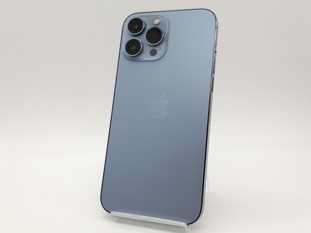 【中古】Apple 国内版 【SIMフリー】 iPhone 13 Pro Max 128GB シエラブルー MLJ73J/A【札幌南2条】保証期間１週間【ランクC】