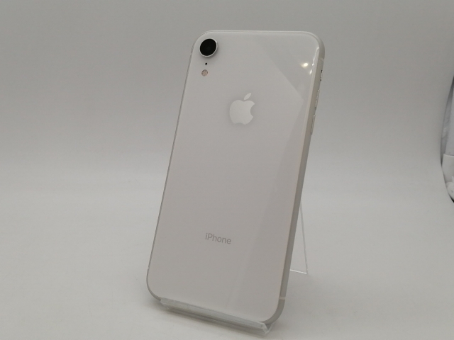 【中古】Apple docomo 【SIMロック解除済み】 iPhone XR 64GB ホワイト MT032J/A【仙台イービーンズ】保証期間１ヶ月【ランクC】