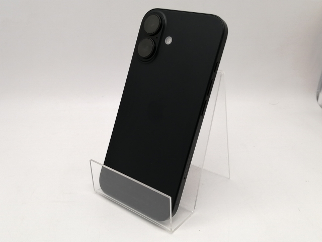 【中古】Apple 国内版 【SIMフリー】 iPhone 16 128GB ブラック MYDQ3J/A【仙台イービーンズ】保証期間１ヶ月【ランクA】