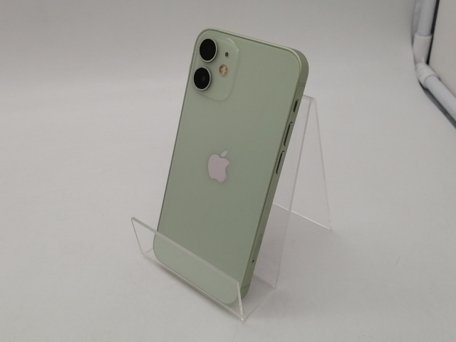 【中古】Apple SoftBank 【SIMロック解除済み】 iPhone 12 mini 128GB グリーン MGDQ3J/A【府中ル・シーニュ】保証期間１ヶ月【ランクB】