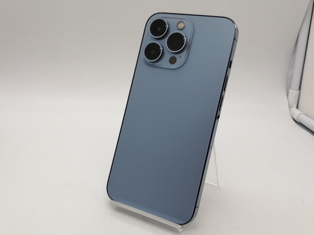 【中古】Apple docomo 【SIMフリー】 iPhone 13 Pro 128GB シエラブルー MLUK3J/A【仙台イービーンズ】保証期間１ヶ月【ランクA】